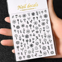 Celestial Gold Nail Art Sticker Set - Sun Moon Star Designs Celestial Gold Nail Art Sticker Set - Sun Moon Star Designs