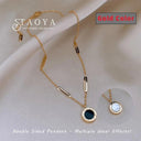 Stylish Stainless Steel Roman Digital Pendant Necklace Stylish Stainless Steel Roman Digital Pendant Necklace