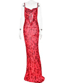 Julissa Mo Leopard Print V Neck Bodycon Dress Partywear Julissa Mo Leopard Print V Neck Bodycon Dress Partywear