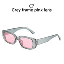 Trendy Vintage Rectangle Sunglasses for Women UV400 Shades Trendy Vintage Rectangle Sunglasses for Women UV400 Shades