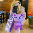 Crystal Bow Tie Bear Keychain Charm Pendant Cute Accessory Crystal Bow Tie Bear Keychain Charm Pendant Cute Accessory