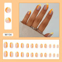 Purple Floral Ballerina Nail Tips 24pcs False Nails Box Purple Floral Ballerina Nail Tips 24pcs False Nails Box