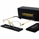 Stylish UV400 Rimless Square Sunglasses for Men and Women Stylish UV400 Rimless Square Sunglasses for Men and Women