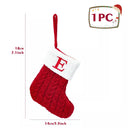 Personalized Snowflake Knit Christmas Stocking Joyful Decor Personalized Snowflake Knit Christmas Stocking Joyful Decor