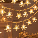 Enchanting Snowflake LED String Lights for Christmas Decor Enchanting Snowflake LED String Lights for Christmas Decor