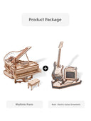 Ruoke Robotime Rhythm Piano Music Box Wooden Model Gift Ruoke Robotime Rhythm Piano Music Box Wooden Model Gift