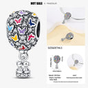 925 Silver Charm Bracelet with Zircon Pendant Beads DIY Jewelry 925 Silver Charm Bracelet with Zircon Pendant Beads DIY Jewelry