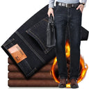 Winter Men Black Blue Straight Stretch Denim Pants Sale Winter Men Black Blue Straight Stretch Denim Pants Sale
