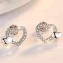 Starlight Elegance Sterling Silver Star Stud Earrings Zircon Starlight Elegance Sterling Silver Star Stud Earrings Zircon