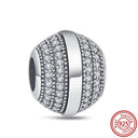 Crown Flowers Heart Silver Bead Charm Pandora Accessory Crown Flowers Heart Silver Bead Charm Pandora Accessory