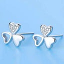 Starlight Elegance Sterling Silver Star Stud Earrings Zircon Starlight Elegance Sterling Silver Star Stud Earrings Zircon