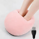 USB Foot Warmer Under Desk Heating Pad 5V 2A Soft Plush USB Foot Warmer Under Desk Heating Pad 5V 2A Soft Plush