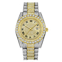 Golden Diamond Men's Quartz Watch Luxury Hip Hop Timepiece Golden Diamond Men's Quartz Watch Luxury Hip Hop Timepiece