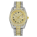 Golden Diamond Mens Quartz Watch Luxury Hip Hop Timepiece Golden Diamond Mens Quartz Watch Luxury Hip Hop Timepiece