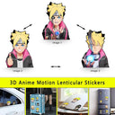NARUTO Anime 3D Motion Lenticular Waterproof Stickers Set NARUTO Anime 3D Motion Lenticular Waterproof Stickers Set