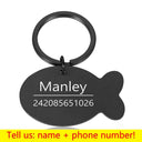 Personalized Engraved Pet ID Tag Keychain for Cats Dogs Personalized Engraved Pet ID Tag Keychain for Cats Dogs