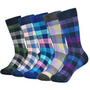 Stylish Black Argyle Crew Socks for Men Fun Comfortable 5-Pack Stylish Black Argyle Crew Socks for Men Fun Comfortable 5-Pack