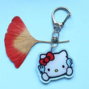 Anime Hello Kitty And My Melody Keychain Set For Fans Anime Hello Kitty And My Melody Keychain Set For Fans