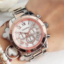 Luxury Women's Steel Bracelet Watch Trendy Quartz Timepiece Luxury Women's Steel Bracelet Watch Trendy Quartz Timepiece