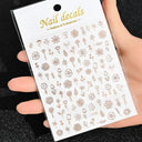 Celestial Gold Nail Art Sticker Set - Sun Moon Star Designs Celestial Gold Nail Art Sticker Set - Sun Moon Star Designs