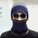 Knitted Hat For Women And Men Universal Thick Warm Beanie Balaclava Knitted Hat For Women And Men Universal Thick Warm Beanie Balaclava