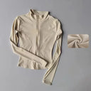 Outdoor Sports Long Sleeve Women Slim Yoga Top For Active Outdoor Sports Long Sleeve Women Slim Yoga Top For Active