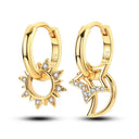 Zircon Heart Shaped Silver Earrings Elegant Gift for Women Zircon Heart Shaped Silver Earrings Elegant Gift for Women