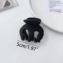 Elegant Black Hair Clip with Korean Letter Detail Elegant Black Hair Clip with Korean Letter Detail