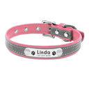Leather Personalized Cat Collar Adjustable Free Engraving Leather Personalized Cat Collar Adjustable Free Engraving