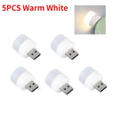 5 Pack Mini USB Plug Lamp 5V Eye Protection Night Light 5 Pack Mini USB Plug Lamp 5V Eye Protection Night Light