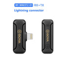 BY WM3T2 Wireless Lavalier Microphone For iPhone Android Live Broadcast For Vlog BY WM3T2 Wireless Lavalier Microphone For iPhone Android Live Broadcast For Vlog