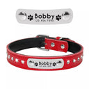 Leather Personalized Cat Collar with Free Engraving Adjustable Leather Personalized Cat Collar with Free Engraving Adjustable