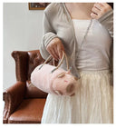 Women Cat Plush Shoulder Bag Corduroy Satin Fur Messenger Women Cat Plush Shoulder Bag Corduroy Satin Fur Messenger
