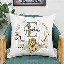 Personalized Animal Name Pillowcase Eco-Friendly Polyester Cover Personalized Animal Name Pillowcase Eco-Friendly Polyester Cover