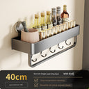 Suction Cup Punch-Free Wall Condiment Hook Rack Storage Suction Cup Punch-Free Wall Condiment Hook Rack Storage