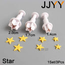 JJYY 3Pcs Cake Moulds Fondant Cutter Plastic Mold Set JJYY 3Pcs Cake Moulds Fondant Cutter Plastic Mold Set
