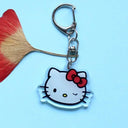 Anime Hello Kitty And My Melody Keychain Set For Fans Anime Hello Kitty And My Melody Keychain Set For Fans