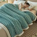 Winter Warm Cotton Striped Bedspread Throw Skin Friendly Winter Warm Cotton Striped Bedspread Throw Skin Friendly