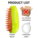 Cat Steamy Electric Spray Grooming Brush for Cats Cat Steamy Electric Spray Grooming Brush for Cats
