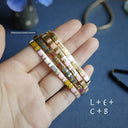 Add Several Miyuki Miyuki Tila Imitating Stone Colorful Bracelet Add Several Miyuki Miyuki Tila Imitating Stone Colorful Bracelet