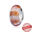 Colorful Heart Murano Glass Charm Sterling Silver Pandora Colorful Heart Murano Glass Charm Sterling Silver Pandora