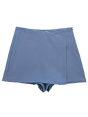 Vintage Asymmetrical Zipper Skirt Shorts for Retro Fashion Vintage Asymmetrical Zipper Skirt Shorts for Retro Fashion