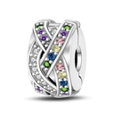 Daisy Sterling Silver Clip Charms with Authentic CZ Detailing Daisy Sterling Silver Clip Charms with Authentic CZ Detailing