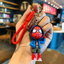Avengers Superhero Doll Keychain Pendant Cute Hero Keyring Avengers Superhero Doll Keychain Pendant Cute Hero Keyring