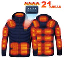 21 Areas Heated Jacket For Men USB Self Heating Vest 21 Areas Heated Jacket For Men USB Self Heating Vest