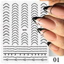 Elevate Your Style with Chic 3D Nail Art Decals Set Elevate Your Style with Chic 3D Nail Art Decals Set