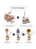 Ruoke Robotime Rhythm Piano Music Box Wooden Model Gift Ruoke Robotime Rhythm Piano Music Box Wooden Model Gift