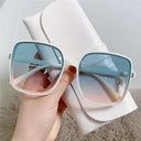 Vintage-Inspired Big Square Frame Sunglasses for Women Vintage-Inspired Big Square Frame Sunglasses for Women