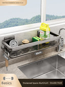 Punch-Free Storage Rack Wall-Mounted Tool For Kitchen Punch-Free Storage Rack Wall-Mounted Tool For Kitchen