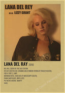 Lana Del Rey Retro Kraft Paper Music Album Poster Vintage Decor Lana Del Rey Retro Kraft Paper Music Album Poster Vintage Decor